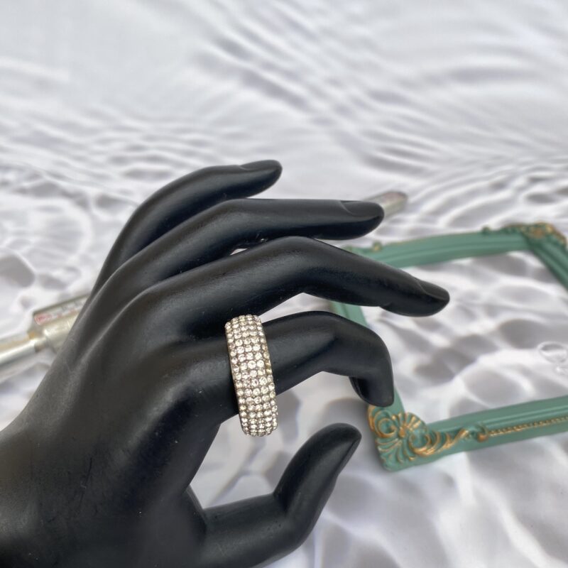 Vintage diamond engraved ring